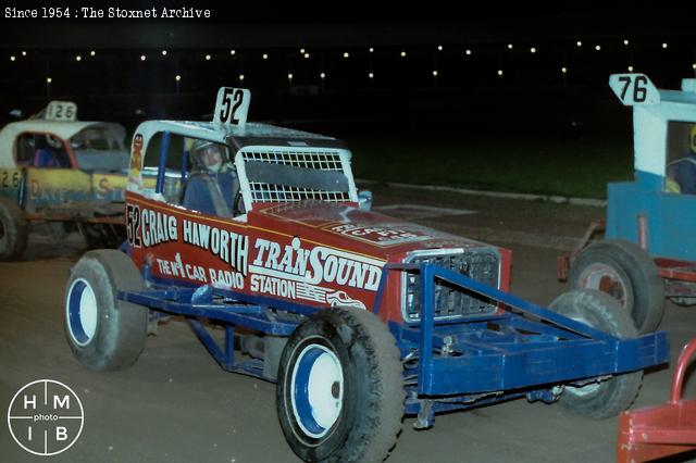 Belle Vue 1983. New roll cage rules meant another rollcage and the Transound car. (HM/IB photo)