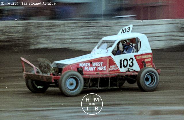 Belle Vue, April 1985. The Len Wolfenden 1981 World Final winning car. (HM/IB photo)