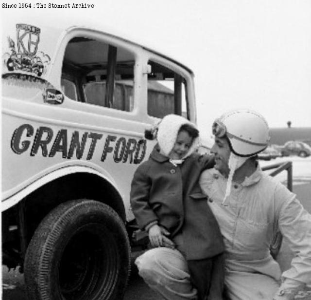 With his F2 and daughter Annette. (Courtesy OldStox.com)
