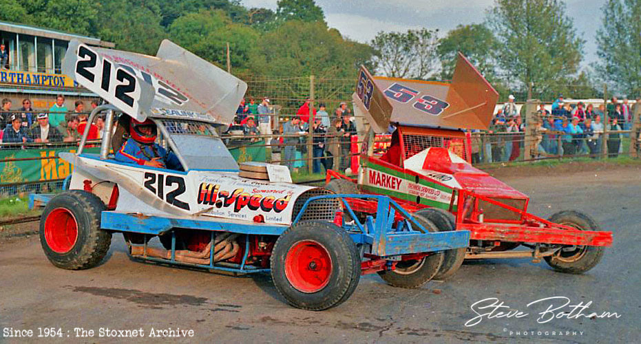 212 Frankie Wainman, 53 John Lund. Northampton 1987.